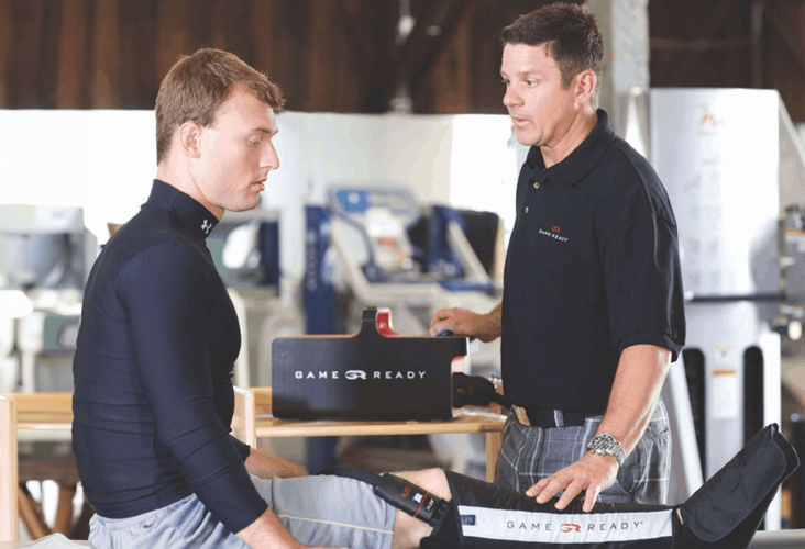 guys talking about an athletic injury